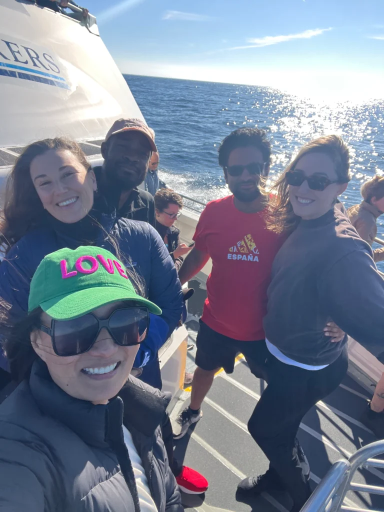 The Love Hat Experiment on land or sea, spreading love on a boat!
